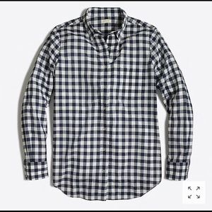 J crew gingham shirt